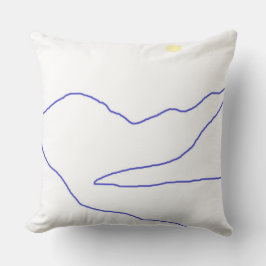 abstrakte Landschaftskunst Kissen