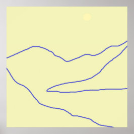 abstrakte Landschaftskunst Poster