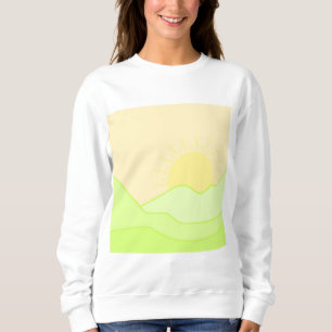abstrakte Landschaftskunst Sweatshirt