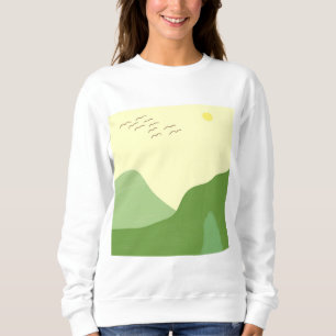 abstrakte Landschaftskunst Sweatshirt