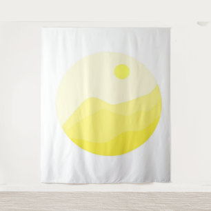 abstrakte Landschaftskunst Wandteppich