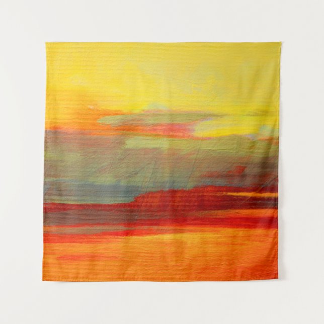 abstrakte Landschaftsölmalerei auf Leinwand, Öl Wandteppich (Vorderseite)