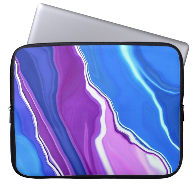 Abstrakte" Laptophülse "der Bluebells Laptopschutzhülle (Vorderseite)