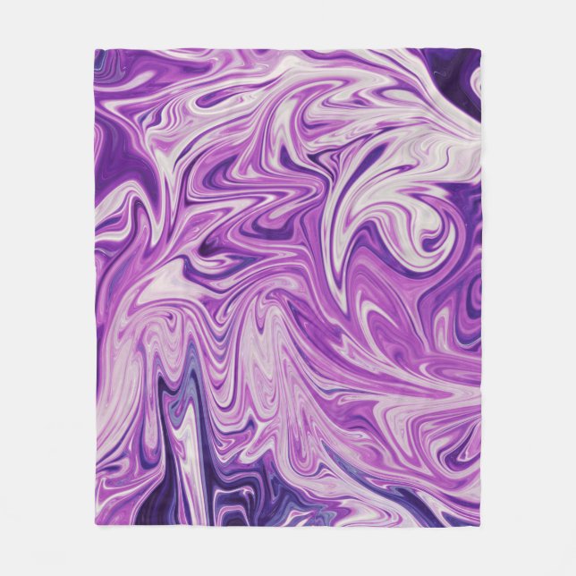 Abstrakte Lava Fleecedecke (Vorderseite)