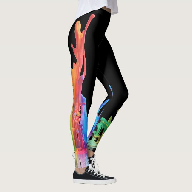 Abstrakte Lava Lava Lamp Leggings (Rechts)