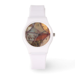 Abstrakte Leaf-Malerei von Norman Wyatt Armbanduhr