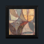 Abstrakte Leaf-Malerei von Norman Wyatt Geschenkbox<br><div class="desc">Dieses Gemälde von Norman Wyatt wird von abstrakten Blumenmustern bevölkert. Die dunkle Färbung des Stückes hilft den vergoldeten Portionen noch mehr Pop und verleiht der Arbeit Leben. Das wäre ein großes Geschenk für jemanden,  der zeitgenössische Kunst Liebe!</div>
