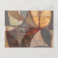 Abstrakte Leaf-Malerei von Norman Wyatt