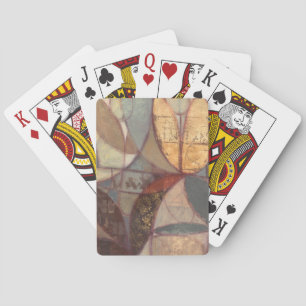 Abstrakte Leaf-Malerei von Norman Wyatt Spielkarten