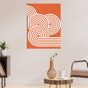 Abstrakte Lebendige Rhythmen Poster