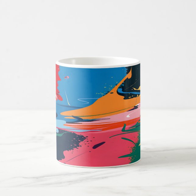 Abstrakte Lebensdauer Kaffeetasse (Mittel)