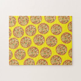 Abstrakte Lebensmittelkunst, Pizza Puzzle