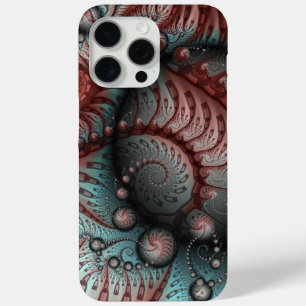 Abstrakte lebhafte Fantasy-Fraktal-Kunst Braun Bla Case-Mate iPhone Hülle