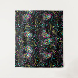 Abstrakte Leckerbissen Halloween Wandteppich