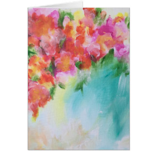 Abstrakte leere mit Blumenkarte