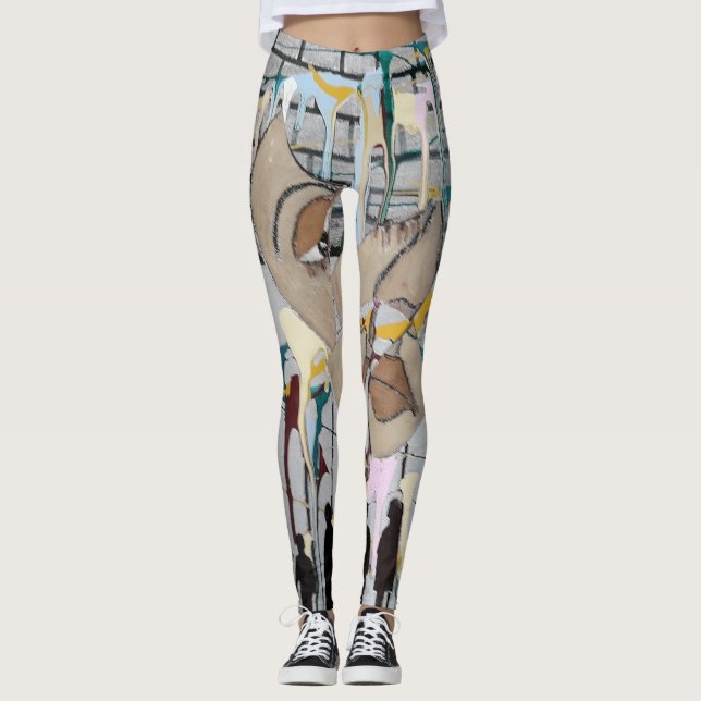 Abstrakte Leggings (Vorderseite)
