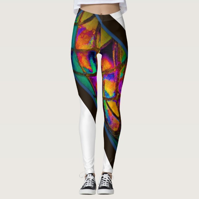 Abstrakte Leggings (Vorderseite)