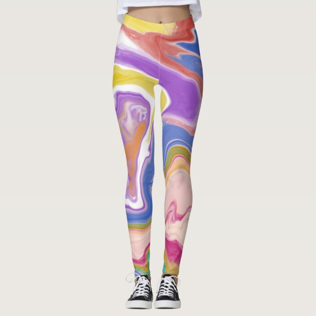 Abstrakte Leggings (Vorderseite)