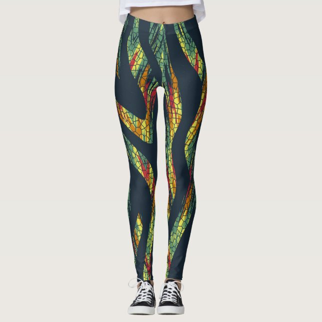 Abstrakte Leggings (Vorderseite)