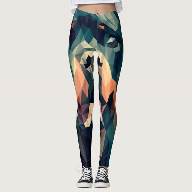 Abstrakte Leggings (Vorderseite)