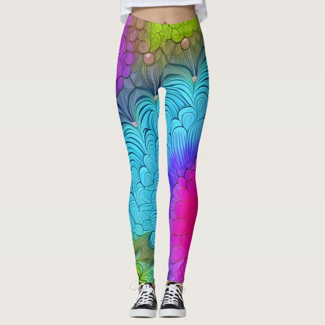 Abstrakte Leggings (Vorderseite)