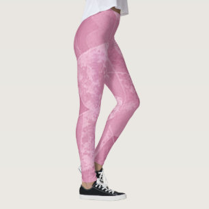 Abstrakte Leggings in Rosa