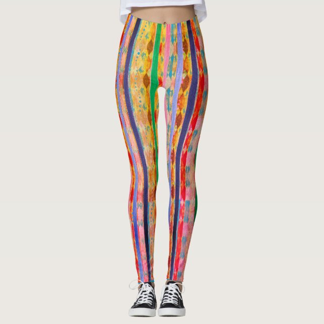 Abstrakte Leggings Streifen (Vorderseite)