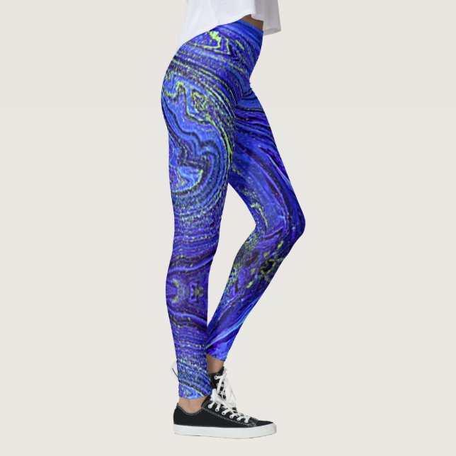 Abstrakte Leggings von Blue Green (Rechts)