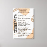 Abstrakte leichte dunkle Bräune Desiderata von Max