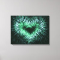 Abstrakte Leinwand, einsam herz