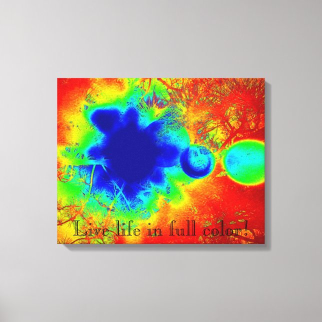 Abstrakte Leinwand Live-Leben in Vollfarben Kunst, (Vorderseite)