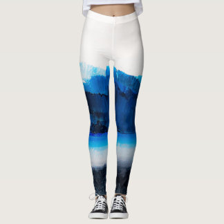 Abstrakte Leinwand: Moderne Kunsttextur. Leggings