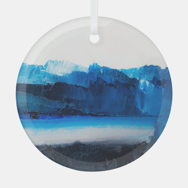 Abstrakte Leinwand: Moderne Kunsttextur. Ornament Aus Glas (Vorderseite)