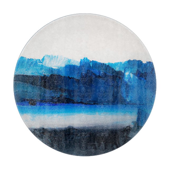 Abstrakte Leinwand: Moderne Kunsttextur. Schneidebrett (Vorderseite)