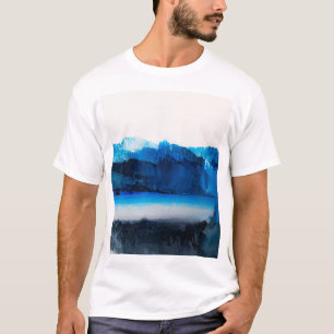 Abstrakte Leinwand: Moderne Kunsttextur. T-Shirt