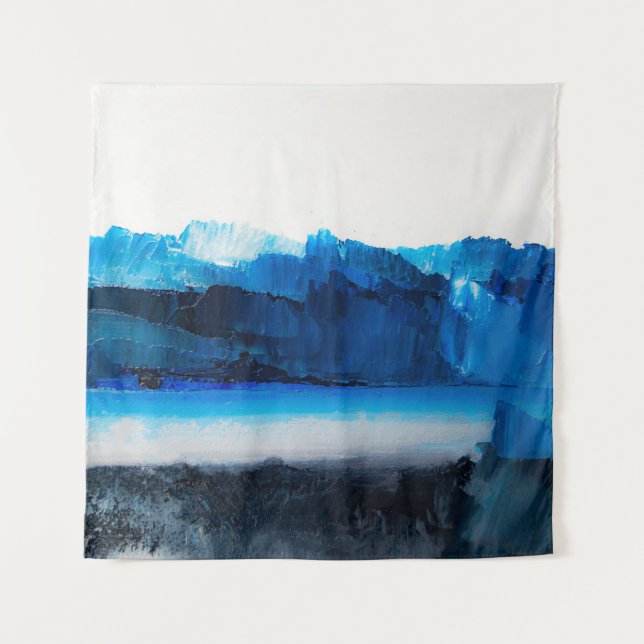 Abstrakte Leinwand: Moderne Kunsttextur. Wandteppich (Vorderseite)