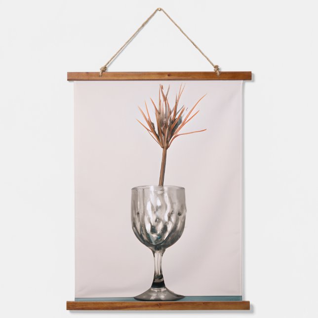 Abstrakte Leinwand Wandteppich Mit Holzrahmen (Vorderseite)