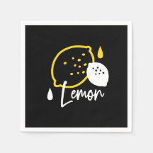 Abstrakte Lemon Illustration - Frische Zitrusfrüch
