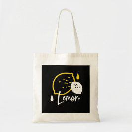 Abstrakte Lemon Illustration - Frische Zitrusfrüch Tragetasche