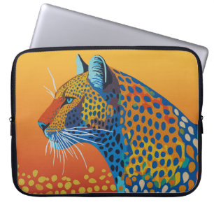 Abstrakte Leopard Kunst Laptopschutzhülle