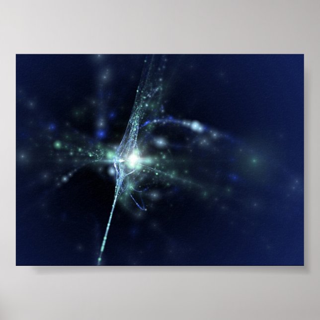 abstrakte Leuchten Poster (Vorne)