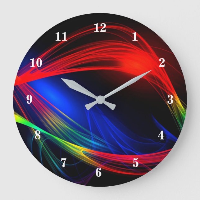 Abstrakte Leuchten Wand Uhr - Schöne (Vorderseite)