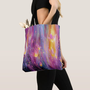 Abstrakte leuchtende Blumenexplosion