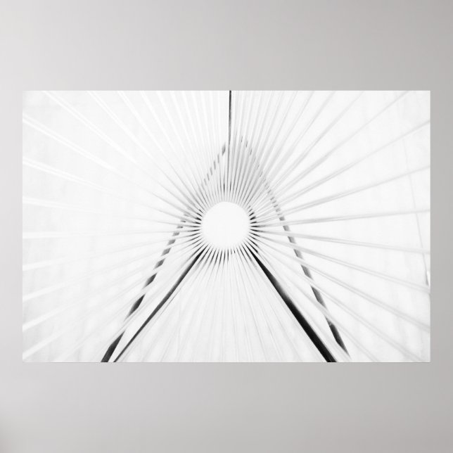 Abstrakte Licht-Tunnel-Geometrie Poster (Vorne)