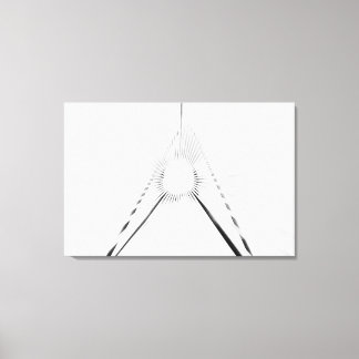 Abstrakte Licht-Tunnel-Geometrie Poster Leinwanddruck