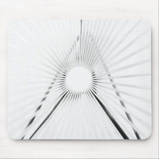 Abstrakte Licht-Tunnel-Geometrie Poster Mousepad