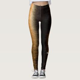 Abstrakte Lichter Seestrahler-Bronzematografie Leggings