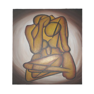 Abstrakte Liebhaber zeitgenössischer Kunst in Ocke Notizblock