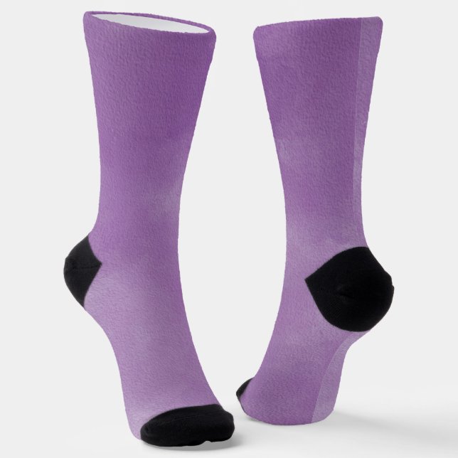 Abstrakte Lila Aquarelltextur Ästhetik Socken (Gewinkelt)
