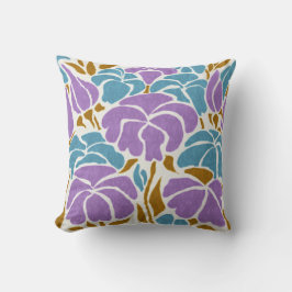 Abstrakte, Lila Blautöne Kissen